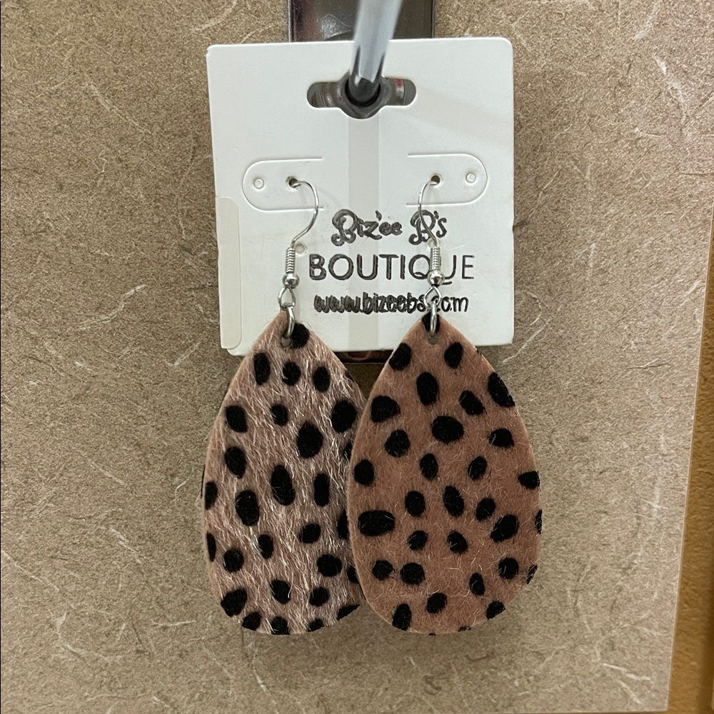 Leopard Print Earrings